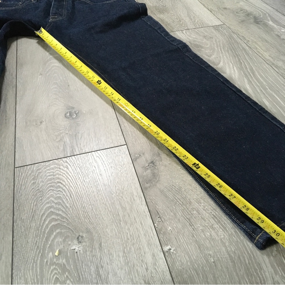 Levis 501 Jeans W32 L30 Blue Straight Button Fly Denim - Picture 9 of 10
